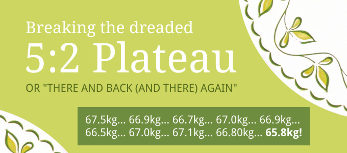 Losing weight again! 5:2 Plateau broken after 2 months ...